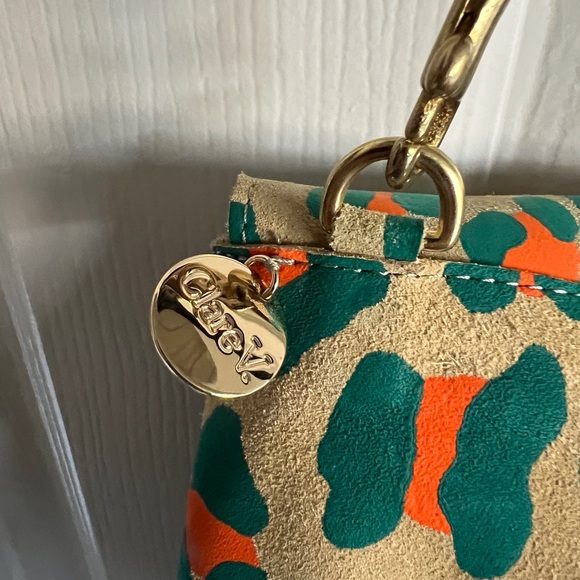 Clare V. Helene Bag in Neon Pablo Cat Suede - Picture 5 of 5